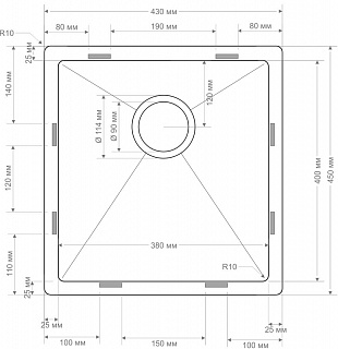 Кухонная мойка Seaman Eco Bremen SBO-4345