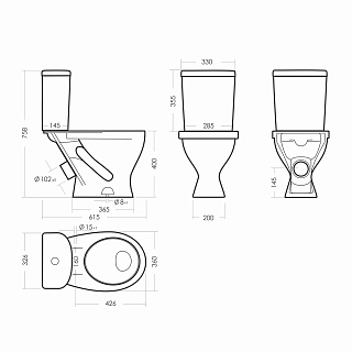 Унитаз-компакт "Формат" (комфорт) сид.дюропл. м/лифт  Самара снято с производства!! АКЦИЯ!!