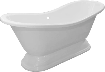 Ванна литьевой мрамор Эстет Бостон отдельностоящая + обрешетка без ножек