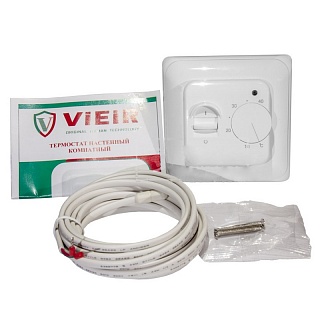 Термостат комнатный с датчиком для теплого пола  "ViEiR"  (VR295)  (100/1шт)	