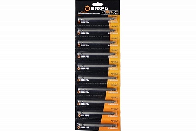 Набор бит РН2 90 мм (10шт) Вихрь 73/6/6/3