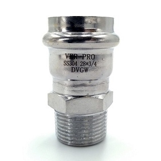 Соединение нерж. сталь с нар.р. 15х1/2"  (VPSM153) Vieir  (100/5) / 129-9042