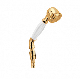 Лейка д/душа + шланг ARTICOLI VARI золото ручка белая CZR-C-DEF2-03-Bi CEZARES