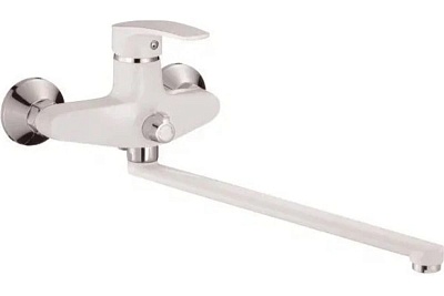 Смеситель д/ванны SHEVANIK белый/хром S5022F