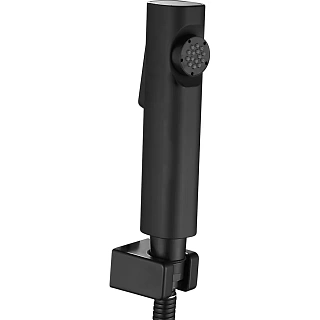 Смеситель д/раковины с гиг.душем SHEVANIK черный S8271H