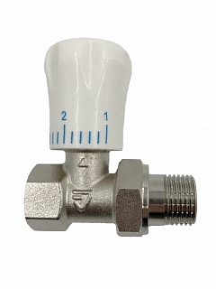 Клапан регулировочный 1/2  ПРЯМОЙ ВЕРХНИЙ радиаторный  VIENA    !!СУПЕР ЦЕНА!!
