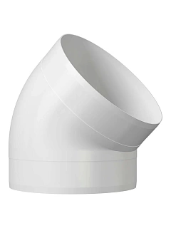 Колено круглое 15ККП 45гр.,D150 (пластик) (12)