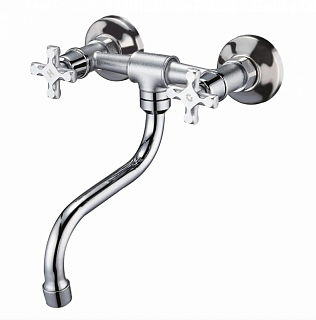 Смеситель настенный Solone (JIК12-A102-А) двуруч. 