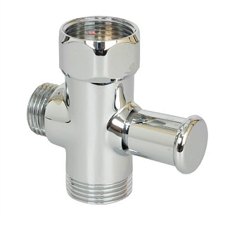 Дайвотер штоковый  3/4"х1/2"х 3/4" В-Н-Н, латунь, хpом, ARGO 15298