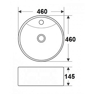 Умывальник фигурный 7026 MELANA
