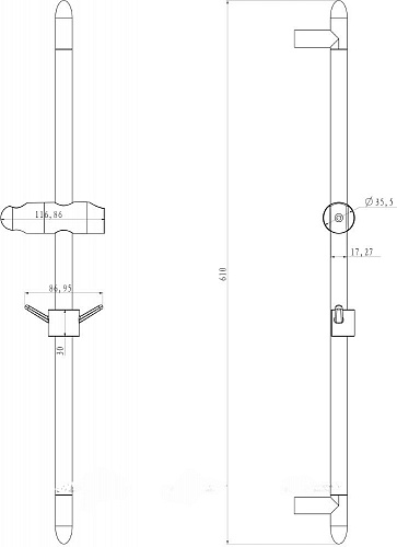 Стойка душевая LEMARK (8063C) 