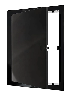 Сантехнические люки L1520N BLACK с магн. замком 150х200 (172х222) с фланцем (36)