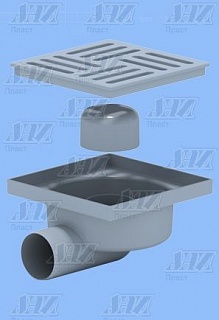 Трап гориз Ду-50 с решеткой из пластика 15*15 Ани ТА5110 (20)