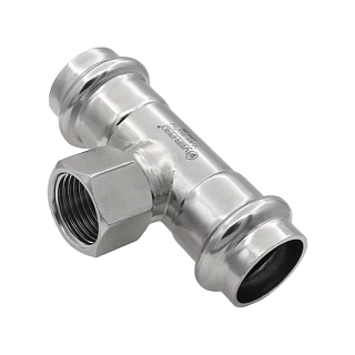 Тройник нерж. сталь вн. резьба пресс 42х1/2''х42 (VPTF423442) Vieir /129-9000