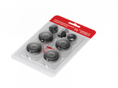Комплект д/радиатора 1/2" Royal Thermo без кроншт. (черный)  