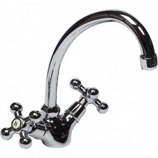 Смес д/кухни Kaiser Carlson Lux крест керамика 11062