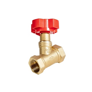 Клапан балансировочный ручной латунь Ду 40 RSV54 G1 1/2" Ру16 Тмакс=110 оС ВР Kvs=25,5 м3/ч REON (040RSV54) (140677)