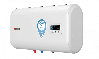 Водонагреватель THERMEX IF 50 H (pro) Wi-Fi белый плоский нерж.(горизонт) (1.3+0.7Квт) ВЫГОДА!!!
