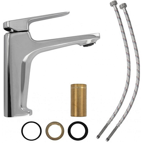 MAGNUS Смеситель д/раковины,латунь на гайке, хром 8500