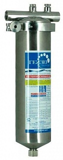 Колба для гор. воды Big Blue 20" Гейзер Тайфун 1" (нерж.сталь, со слив) 50648 