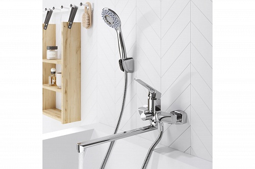 Смеситель д/ванны "Sendai" (SEN-1015) длинный излив TOKITO