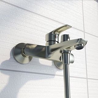 Смеситель для ванны, сатин, Ray, IDDIS, RAYBN02i02