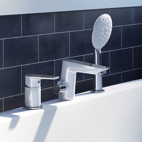 Смес. д/ванны Cloud CLOSB30i07 встраиваемый белый/хром