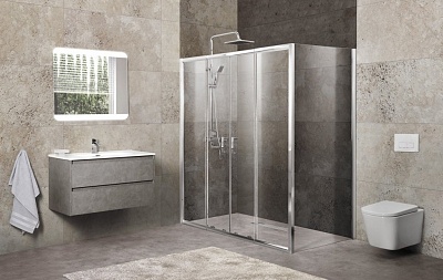 ДУШЕВОЙ УГОЛОК BELBAGNO UNIQUE-AH-21 150/180-80-P-Cr