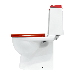 Унитаз-компакт "BESTComfort Красный " сиденье мультилифт (Самара) АКЦИЯ!