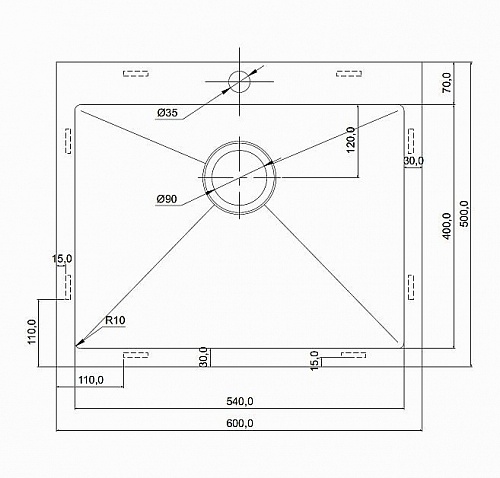 Кухонная мойка Seaman Eco Marino SMV-600