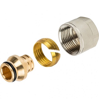 Фитинг резьбозажимной 20х2,0 - 3/4" евроконус (10/100) (SFC-0020-002020) STOUT