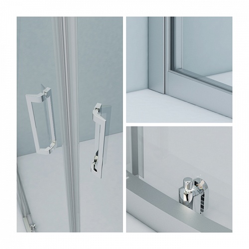 Душевая дверь, глянцевый ал. проф., 140х195, Zodiac, IDDIS, ZOD6CS4i69