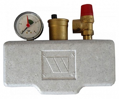 Группа безопасности котла (до 50 кВт) (в теплоизоляции) 	(SVS-0004-055032) STOUT