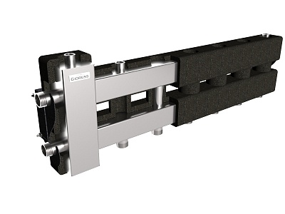 Балансир. коллектор BMSS-60-4D.EPP (до 60 кВт, вх. G 1″, 3+1 контура G 1″, 4D-кроншт, EPP-термоизол) (BM 60A3T 20)