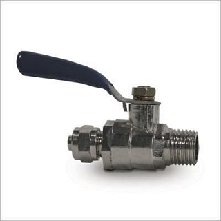 Кран шаровый  1/4" под шланг 1/4" BV-2BC 1/4" (0041)