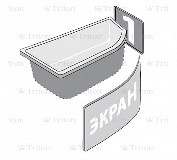 Ванна акриловая TRITON Белла правая/левая