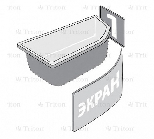 Ванна акриловая TRITON Белла правая/левая