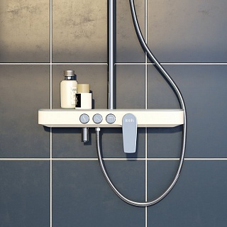 Смеситель для ванны с верхним душем, Shelfy, IDDIS, SHESB3Fi06