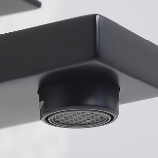 Смеситель д/умывальника "Abens" (2003H) высокий черный  WasserKraft