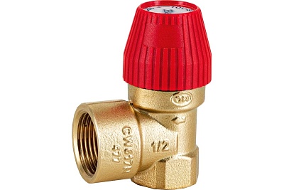 Клапан предохранительный 2,5 bar 1/2 x 3/4 для систем отопления (SVS-0010-002515) STOUT