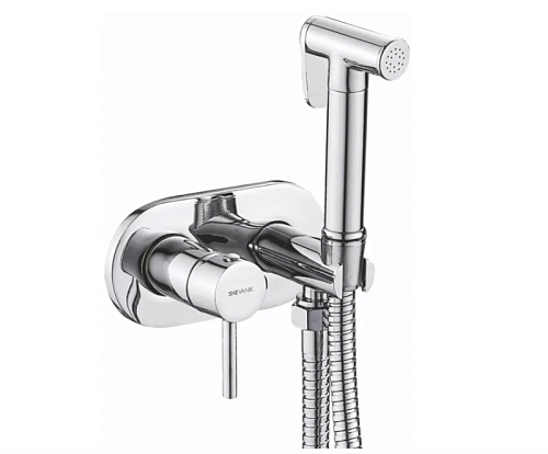 Смеситель с гиг. душ встраиваемый хром SHEVANIK S187