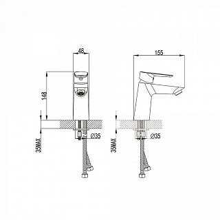 Смеситель для умывальника, Cloud, IDDIS, CLOWG00i01