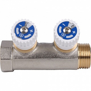 Коллектор распределительный 3/4  2 контура 1/2 (SMB 6851 341202) STOUT