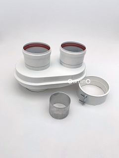 Адаптер моноблочный 60/100 - 80/80 (BAXI/VAILLANT/PROTHERM) TR.8003 																	