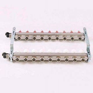 Коллектор нерж. с расходомерами 1"х3/4" на  9 выходов (450I4309(R) Uni-Fitt 