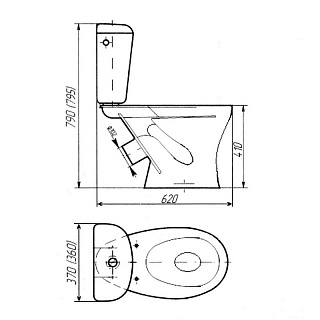Унитаз-комп "CAPRI" TIVOLI ниж/подк. (Новокузнецк) 