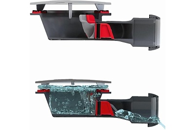 Сифон д/душевого поддона  SLIM с мембраной D90 высота 40мм  (30723365)