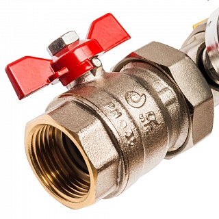 Коллектор 10-вых. латун. с расходомер. (SMB 0473 000010) STOUT  АКЦИЯ !!!