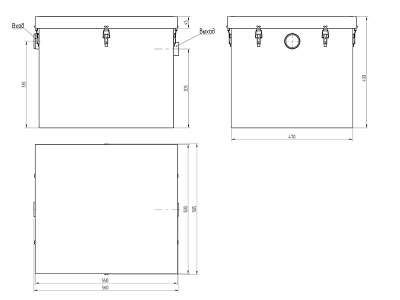 Пескоуловитель под мойку Alta S-IN 1.0-60 (560х505х430мм)