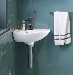 Умывальник "Веер"угловой 36х36см(Самара) 